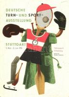 1951 Stuttgart, Deutsche Turn- und Sportausstellung / German Gymnastics and Sports Exhibition in Stuttgart, advertisement card s: Lohrer (EK)