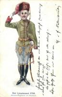 Der Lieutenant 1750. Husaren-Regiment von Baranyai / Hungarian hussar  (EK)