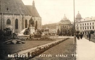 Kolozsvár, Cluj - 2 db régi városképes lap, Vasútállomás, Horthy / 2 pre-1945 town-view postcards, r...