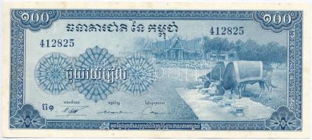 Kambodzsa 1956-1972. 100R T:I-  Cambodia 1956-1972. 100 Riel C:Au Krause 13.a