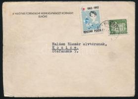 1963 Kádár János gépelt köszönőlevele, Kádár aláírásával, borítékban