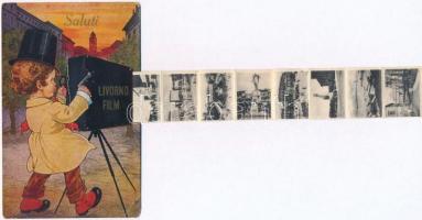 Livorno, Saluti film / camera, leporellocard (EK)
