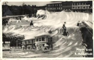 Püspökfürdő, Baile 1 Mai; Hullámfürdő, montázslap / spa montage (EK)