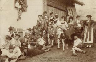 1906 Thaur (Tirol); Original Tiroler Konzert und Schuhplattltänzer Gesellschaft Lex Höpperger / Original Tyrolean concert and Schuhplattler folk dance group, photo (EK)