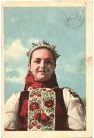 7 db főleg régi erdélyi folklór motívumlap / 7 mostly pre-1945 Transylvanian folklore motive cards