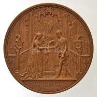 Ausztria 1854. Ferenc József és Erzsébet Királyné jobbra néző portréja / Házasságkötés a bécsi udvar...