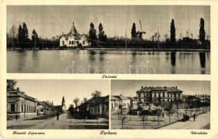 Túrkeve, tó, városháza, Kossuth Lajos utca (EK)