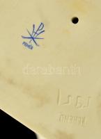 Herendi fehér mázas Beethoven mellszobor, jelzett, hibátlan, m: 20 cm. / Herendi porcelain bust of B...