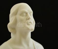 Herendi Krisztus figura, fehérmázas, részben bisquit, jelzett, hibátlan, m: 29,5 cm