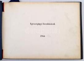 1966 Fotóalbum az 1966-os egészségügyi beruházásokról (Pécs, Gödöllő, Makó, Salgótarján, Szombathely...