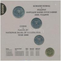 Jugoszlávia 2000. 50p-5D Cu-Ni-Zn (4xklf) forgalmi sor lezárt karton díszcsomagolásban T:1
Yugoslav...