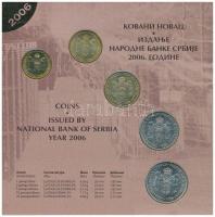 Szerbia 2006. 1D-20D Cu-Ni-Zn (5xklf) forgalmi sor lezárt karton díszcsomagolásban T:1
Serbia 2006....