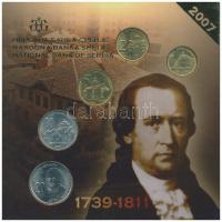 Szerbia 2007. 1D-20D Cu-Ni-Zn (5xklf) forgalmi sor lezárt karton díszcsomagolásban T:1-2 Serbia 2007. 1 Dinar - 20 Dinara Cu-Ni-Zn (5xdiff) coin set in sealed cardboard case C:UNC-XF