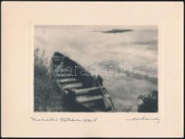 1930 Balatonföldvár, 3 db aláírt, datált, vintage fotóművészeti alkotásai, Orphanidesz János (1876-1...