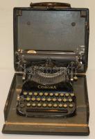 cca 1920 Corona összecsukható, hordozható írógép kiváló állapotban, eredeti tokkal