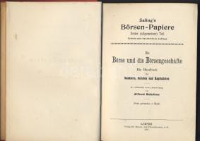 1905 Alfred Schütze: Börse und die Börsengeschäfte érdekes tankönyv a tőzsdéről németül