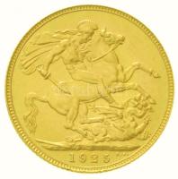 Nagy-Britannia 1925. Sovereign Au "V. György" (7,98g/0.917) T:1-
Great Britain 1925. Sove...
