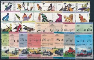 Live world, car 1984-1985 5 sets + 3 stamps, Élővilág, autó motívum 1984-1985 5 klf sor + 3 klf önálló érték