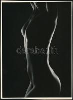 cca 1979 Galbáts Dénes feliratozott vintage fotóművészeti alkotása, 24x18 cm