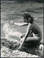 cca 1975 Nyáry János feliratozott vintage fotóművészeti alkotása, 24x18 cm