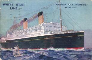 RMS Homeric, White Star Line (small tear)