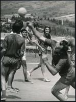 cca 1976 Zsigri Oszkár (1933-?) budapesti fotóművész hagyatékából 3 db vintage fénykép, egyik felira...