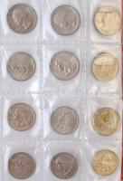 64db-os vegyes amerikai fémpénz tétel albumban, közte 1999-2009. 25c Cu-Ni "50 állam" (30x...