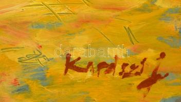 Karászi Judit (1970-): Szentendre. Olaj, farost, jelzett, 40×30 cm