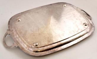 Berndorf alpakka füles tálca, jelzett, 42x68 cm