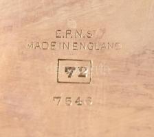 Berndorf alpakka füles tálca, jelzett, 42x68 cm