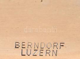 Berndorf alpakka füles tálca, jelzett, 42x68 cm