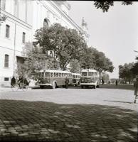 cca 1960 Kecskemét, városi és távolsági autóbuszokról készült 3 db vintage negatív felvétel Medgyesi...