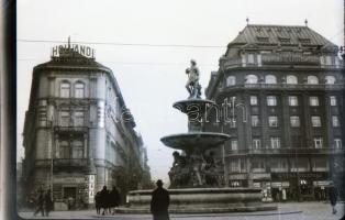 cca 1935 Budapesti városfelvételek, 13 db vintage negatív, 6x6 cm és 6x9 cm