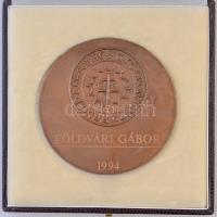 1994. "Szengáli Károly Jutalomérem / Magyar Numizmatikai Társulat 1901" kétoldalas Br plak...