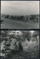 1941 A 2. magyar hadsereg vonulása Ukrajnán keresztül, 13 db vintage negatívról készült későbbi nagyítás Thöresz Dezső (1902-1963) békéscsabai gyógyszerész és fotóművész hagyatékából, 13x18 cm 
