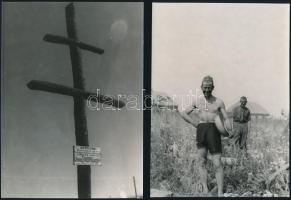 1941 A 2. magyar hadsereg vonulása Ukrajnán keresztül, 13 db vintage negatívról készült későbbi nagy...