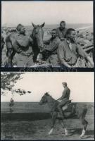 1941 A 2. magyar hadsereg vonulása Ukrajnán keresztül, 13 db vintage negatívról készült későbbi nagy...