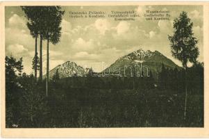 Tátraszéplak, Weszterheim, Tatranska Polianka; Gerlachfalvi-csúcs, Koncsiszta / mountain peaks
