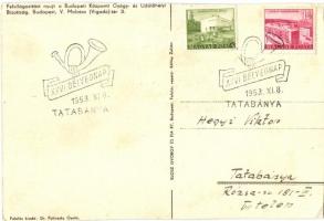 Budapest Forrásvizei Gyógyítanak. Klösz / Hungarian mineral springs advertisement + "1953 XXVI....