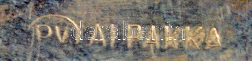 Alpakka mokkás és teás kanál, jelzett, h:10,5 és 14,5 cm