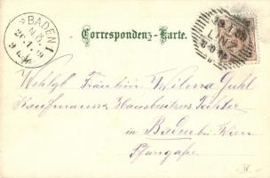 1899 Linz, Linzerin, Hotel, Pöstlingberg mit d. elektrische Steilbahn / general view, bridge, folklo...