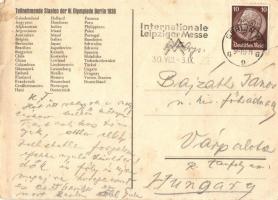 1936 XI. Olympiade Berlin / Summer Olympics in Berlin + "International Leipziger Messe" So...