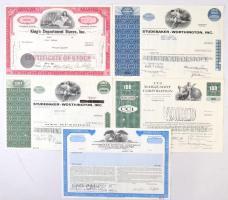 Amerikai Egyesült Államok 1967-1989. 10db-os vegyes részvény tétel, benne "Avondale School Dist...