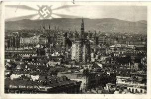 Vienna, Wien; panorama view with swastika (pinhole)