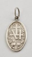 Ezüst(Ag) Mária-függő, jelzett, 2,4x1,2 cm, nettó: 1,5 g