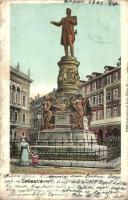 Trieste, Maximilian Monument (worn corners)