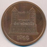 Prim Zoltán (1932-) 1968. "Orthopaed Vándorgyűlés Debrecen / 1968" Br emlékérem (64mm) T:2