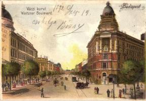 Budapest V. Váci körút, litho