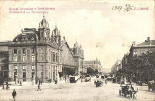 Budapest VI. Nyugati pályaudvar, Teréz körút. Divald Károly 244-1907. (EK)
