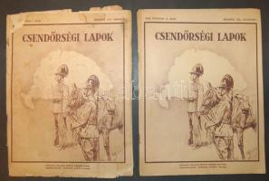 1940 Csendőrségi lapok 2 db száma